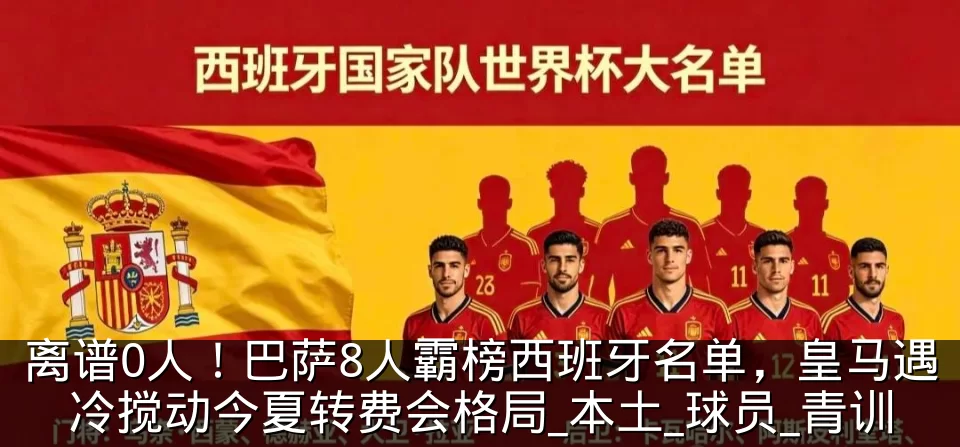 离谱0人！巴萨8人霸榜西班牙名单，皇马遇冷搅动今夏转费会格局_本土_球员_青训